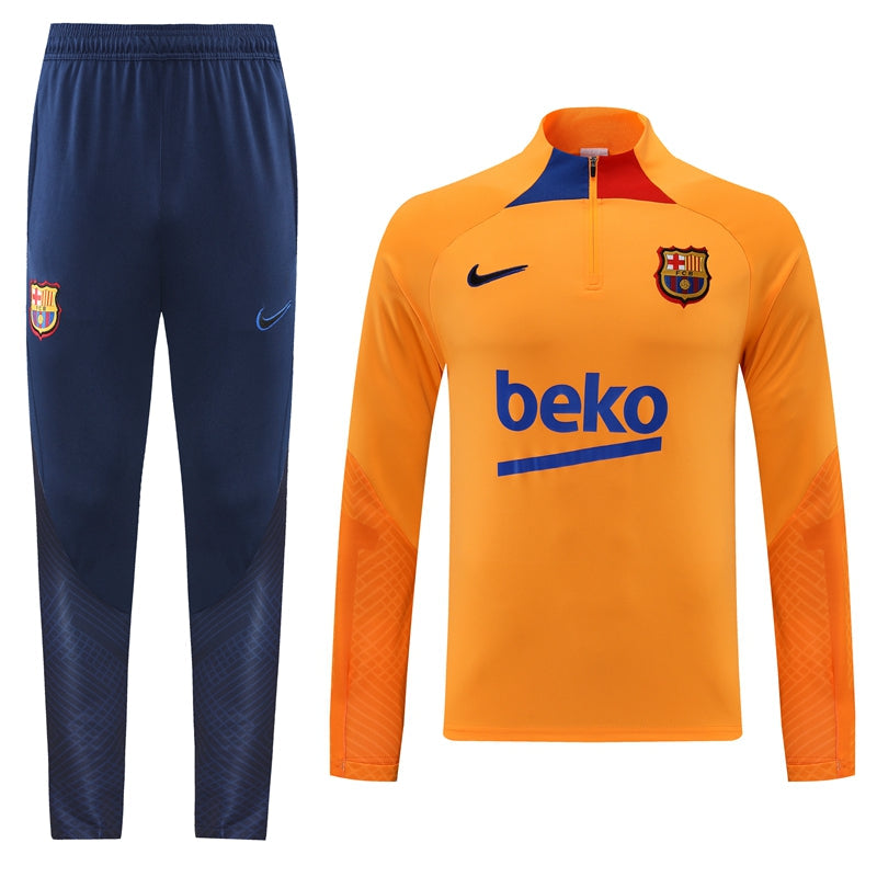 Barcelona 22/23 Full-Zip TrackSuit - Orange
