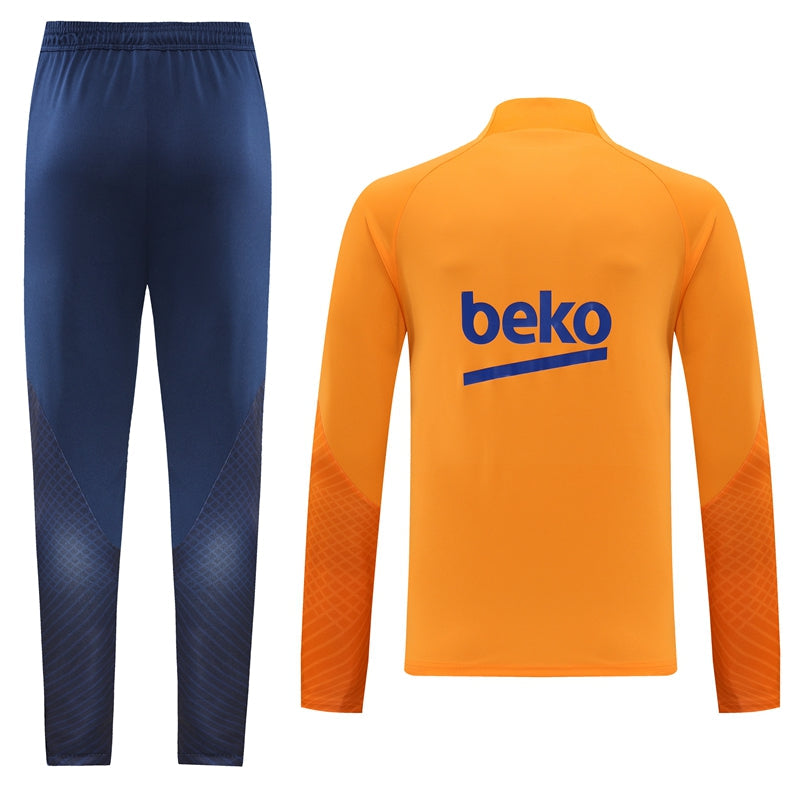 Barcelona 22/23 Full-Zip TrackSuit - Orange