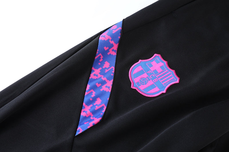 Barcelona 21/22 Half-Zip Tracksuit - Black