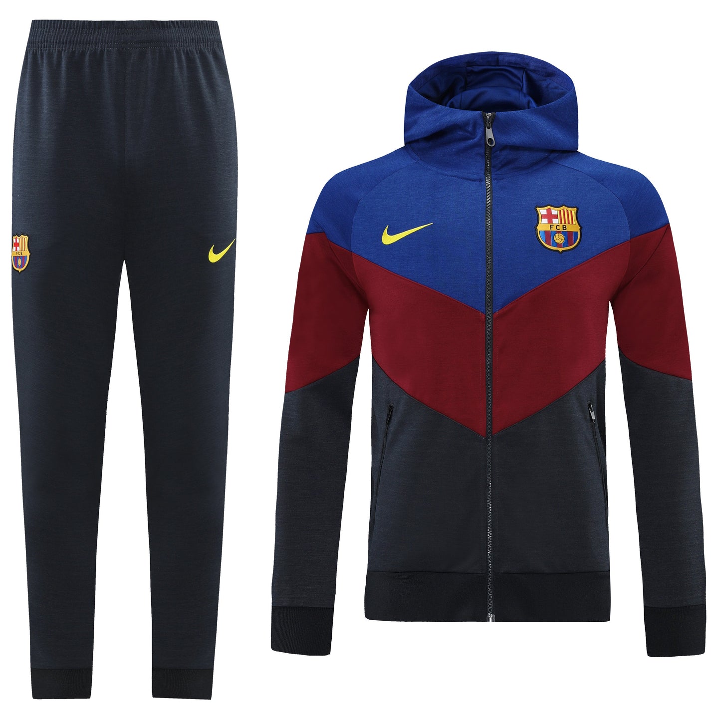 Barcelona 21/22 Full-Zip Hooded Tracksuit