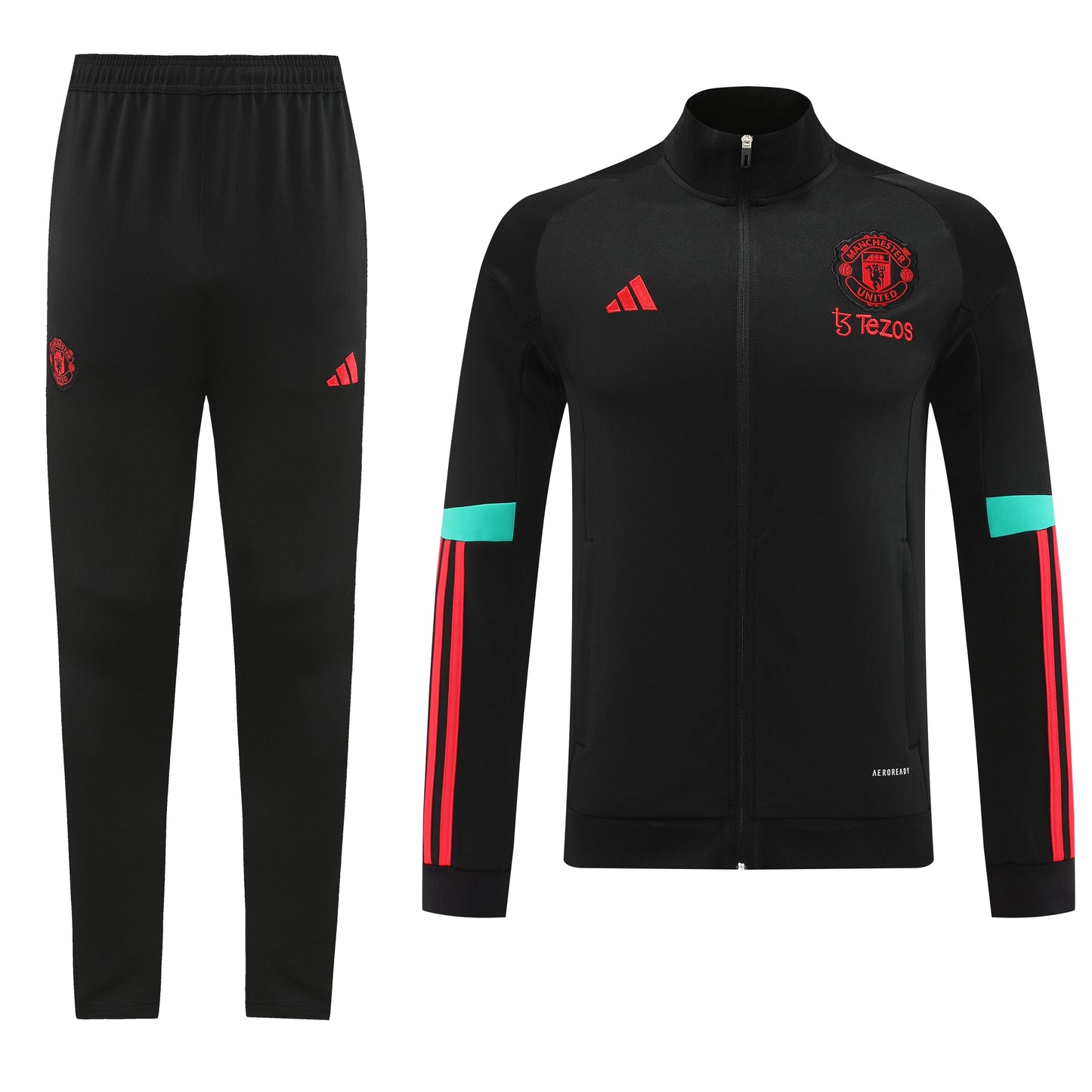 Manchester United 23/24 Full-Zip TrackSuit = Black