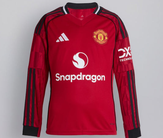 Manchester United Long Sleeves 25/26 Home Jersey