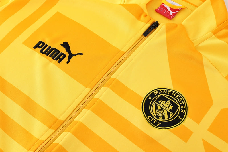 Manchester City 22/23 Full-Zip TrackSuit - Yellow