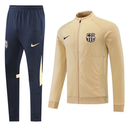 Barcelona 22/23 Full-Zip Tracksuit - Gold