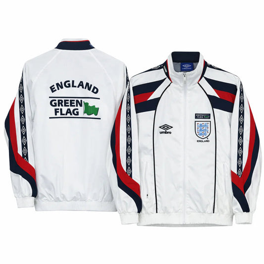England 1998 Retro Windbreaker - “White”
