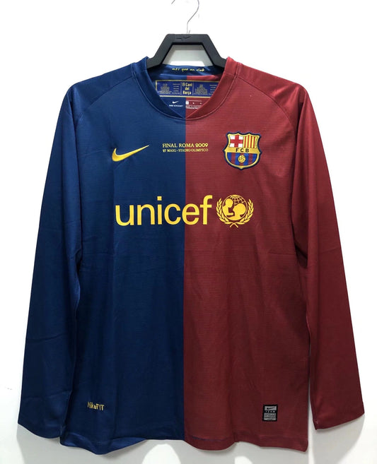 Barcelona 08/09 Long Sleeves Home Jersey