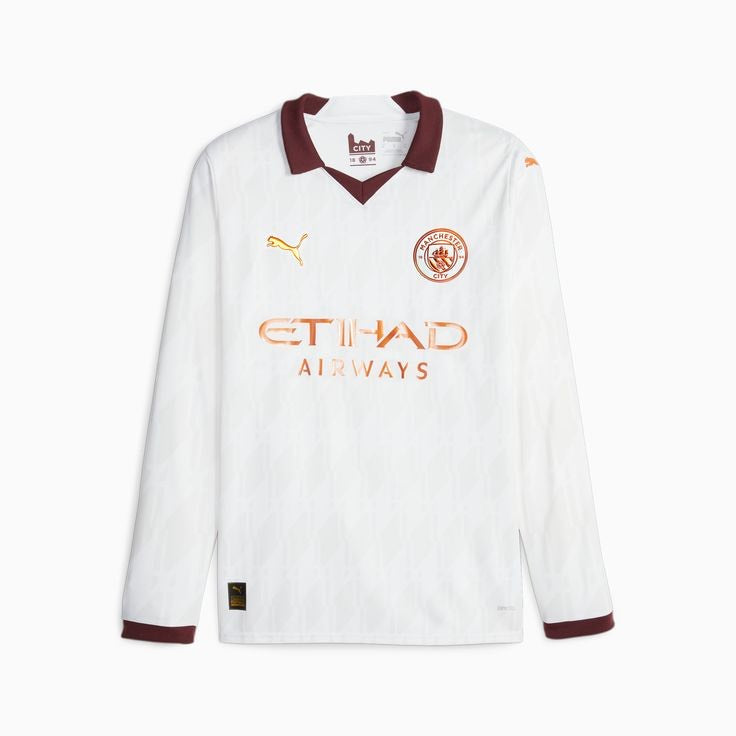 Manchester City 23/24 Long Sleeves Away Jersey