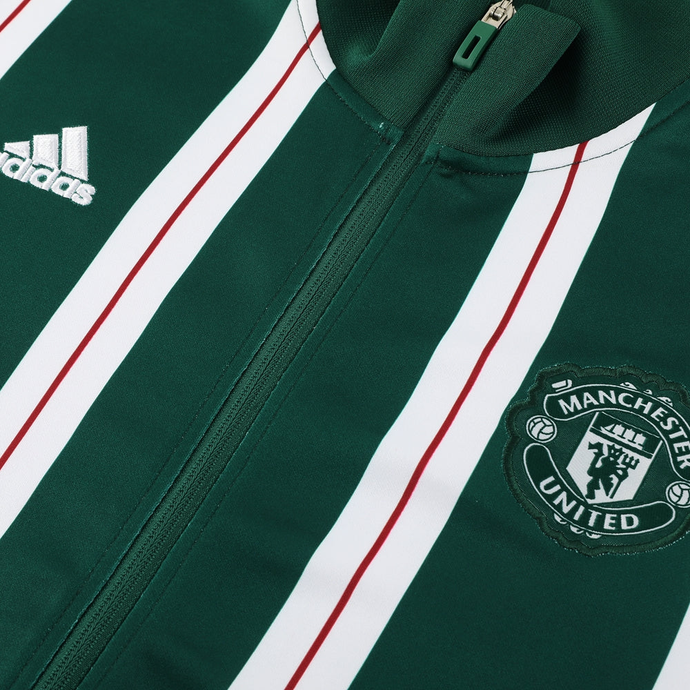 Manchester United 23/24 Full-Zip TrackSuit - Green