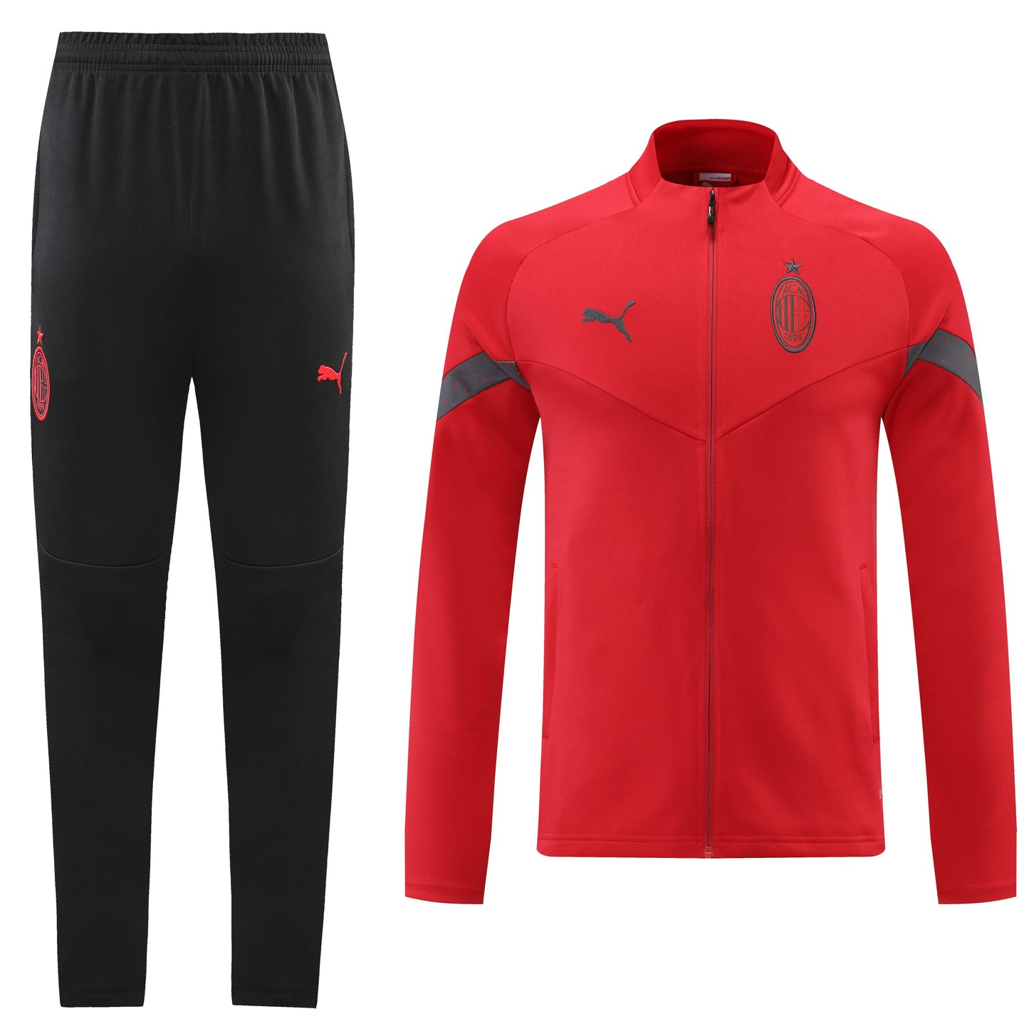 AC Milan 22/23 Full-Zip Tracksuit - Red