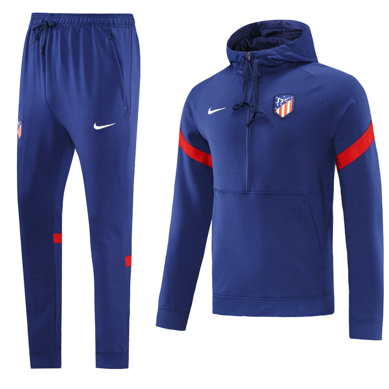 Atlántico Madrid 21/22 Hooded Full-Zip Hooded Tracksuit