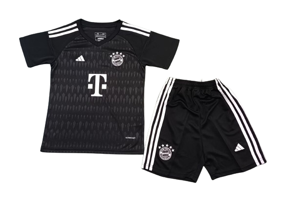 Bayern Munich 23/24 Youth Goalkeeper Full Kit .Black