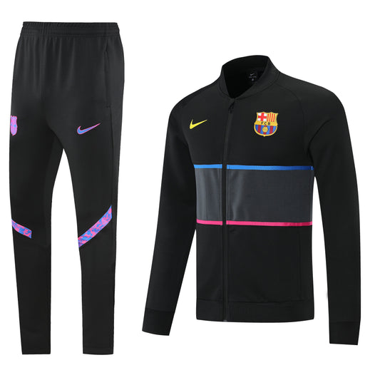 Barcelona 21/22 Full-Zip Tracksuit - Black