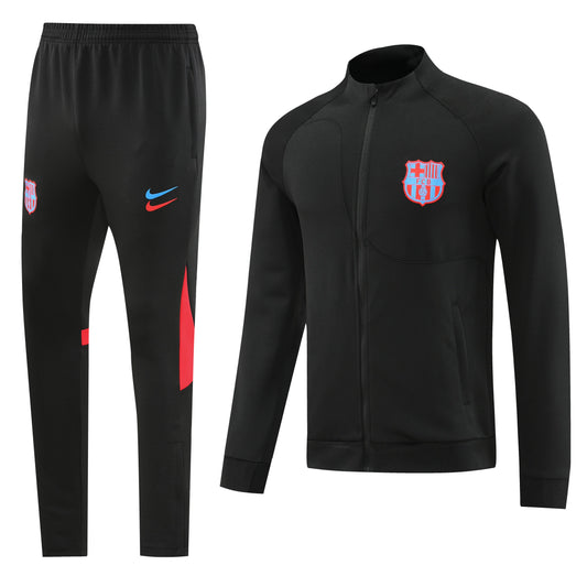 Barcelona 22/23 Full-Zip TrackSuit - Black