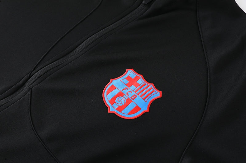 Barcelona 22/23 Full-Zip TrackSuit - Black