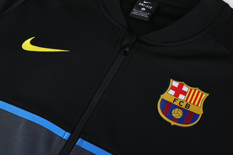 Barcelona 21/22 Full-Zip Tracksuit - Black