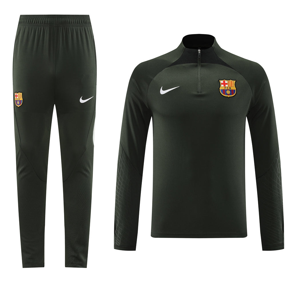 Barcelona 23/24 Half-Zip Tracksuit - Black