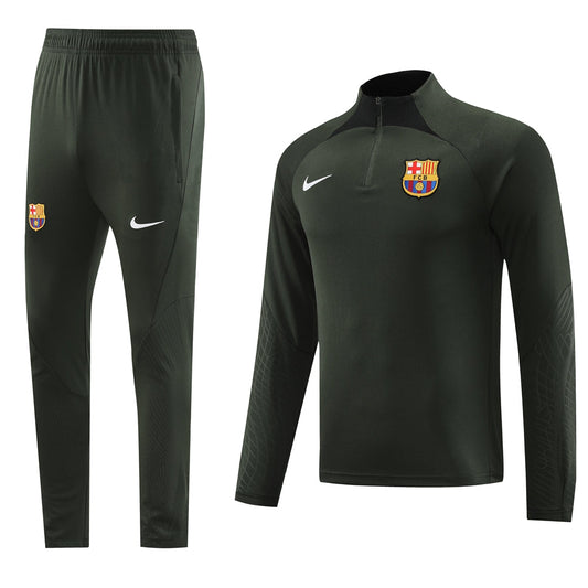 Barcelona 23/24 Half-Zip Tracksuit - Black