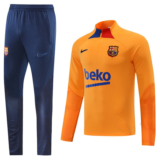 Barcelona 22/23 Full-Zip TrackSuit - Orange