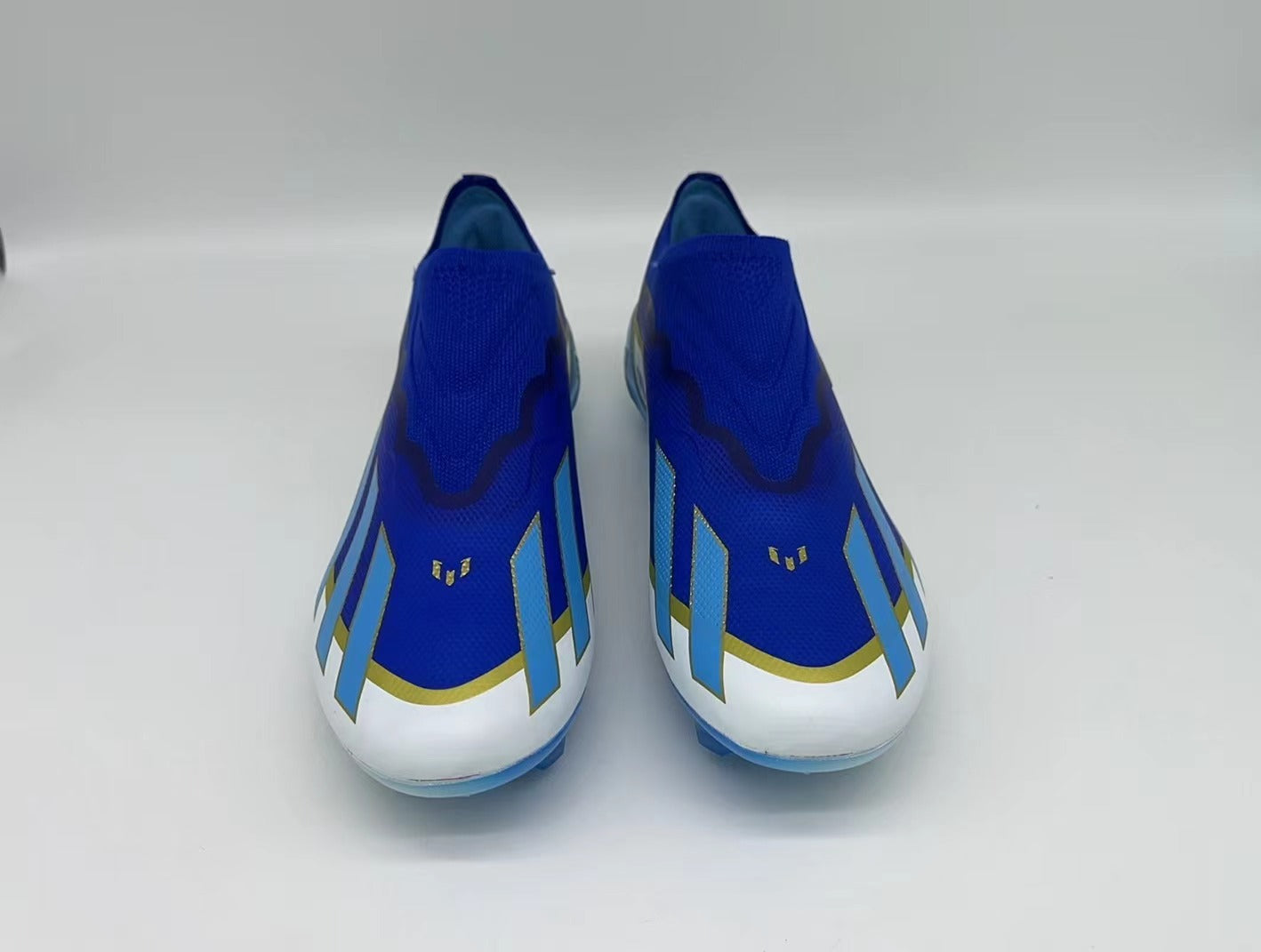 Messi Series Ballon d'Or Knitted Waterproof FG No Lace Blue