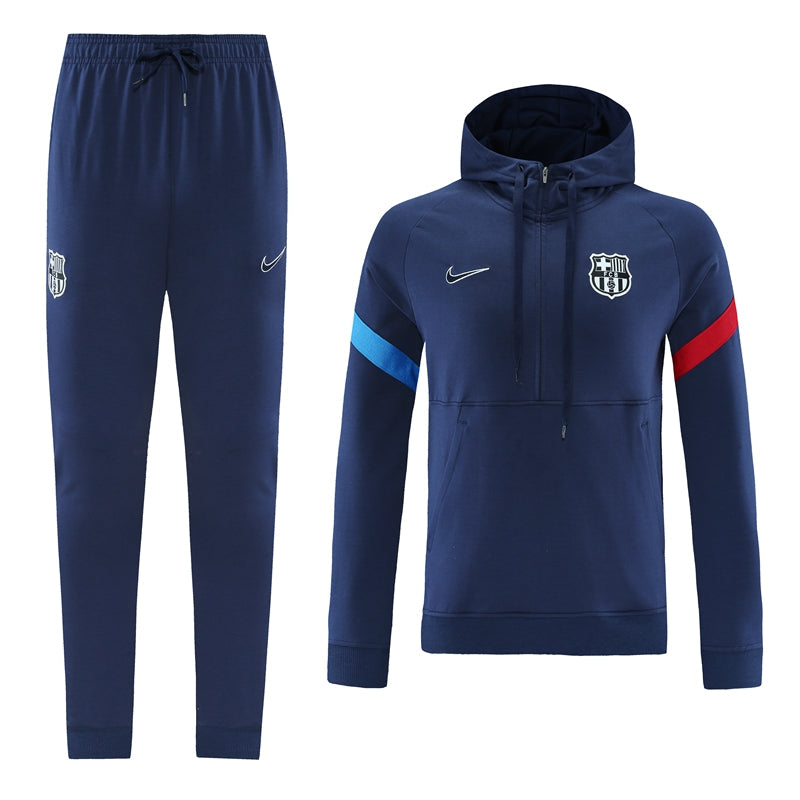 Barcelona 21/22 Hooded Full-Zip Hooded Tracksuit