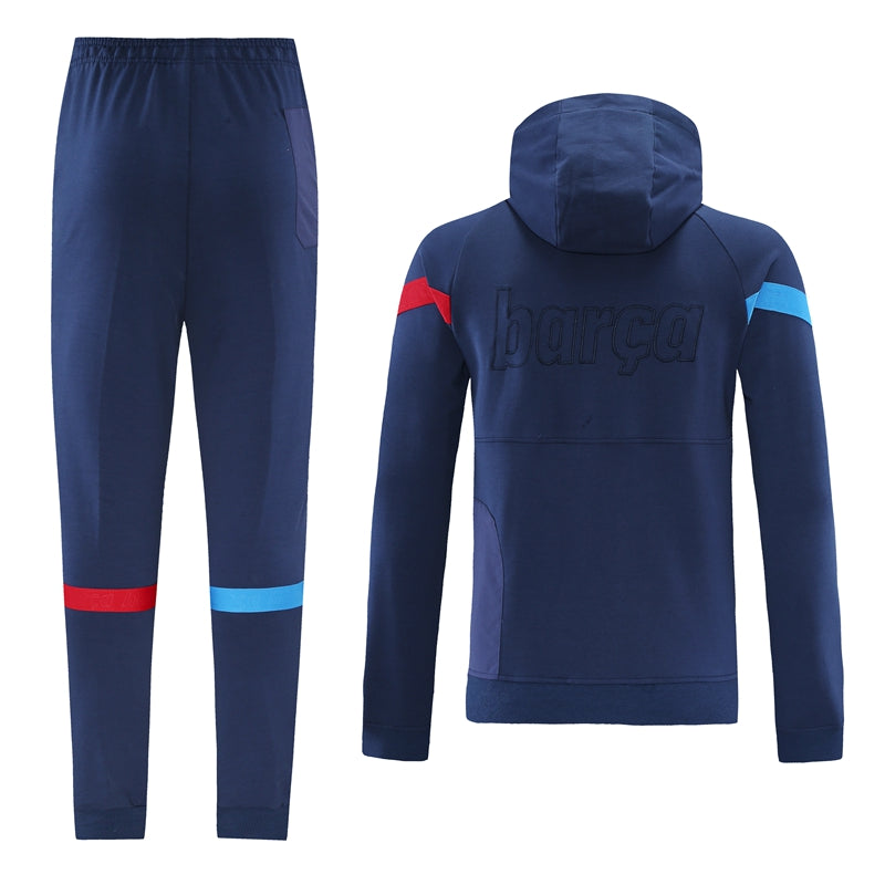 Barcelona 21/22 Hooded Full-Zip Hooded Tracksuit