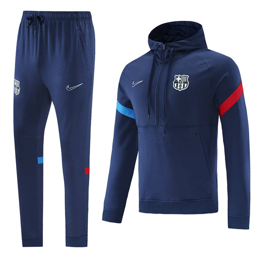 Barcelona 21/22 Hooded Full-Zip Hooded Tracksuit